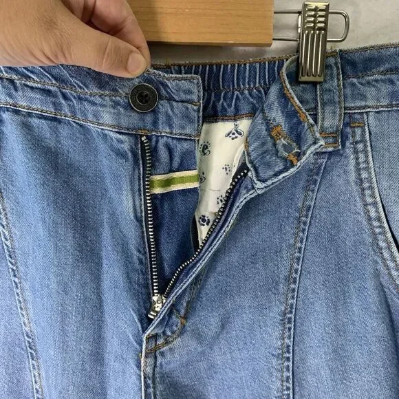 Anthropologie Pilcro Relaxed Drawstring Ankle Jeans Womens Size 27 NWT $148 - Picture 6 of 11